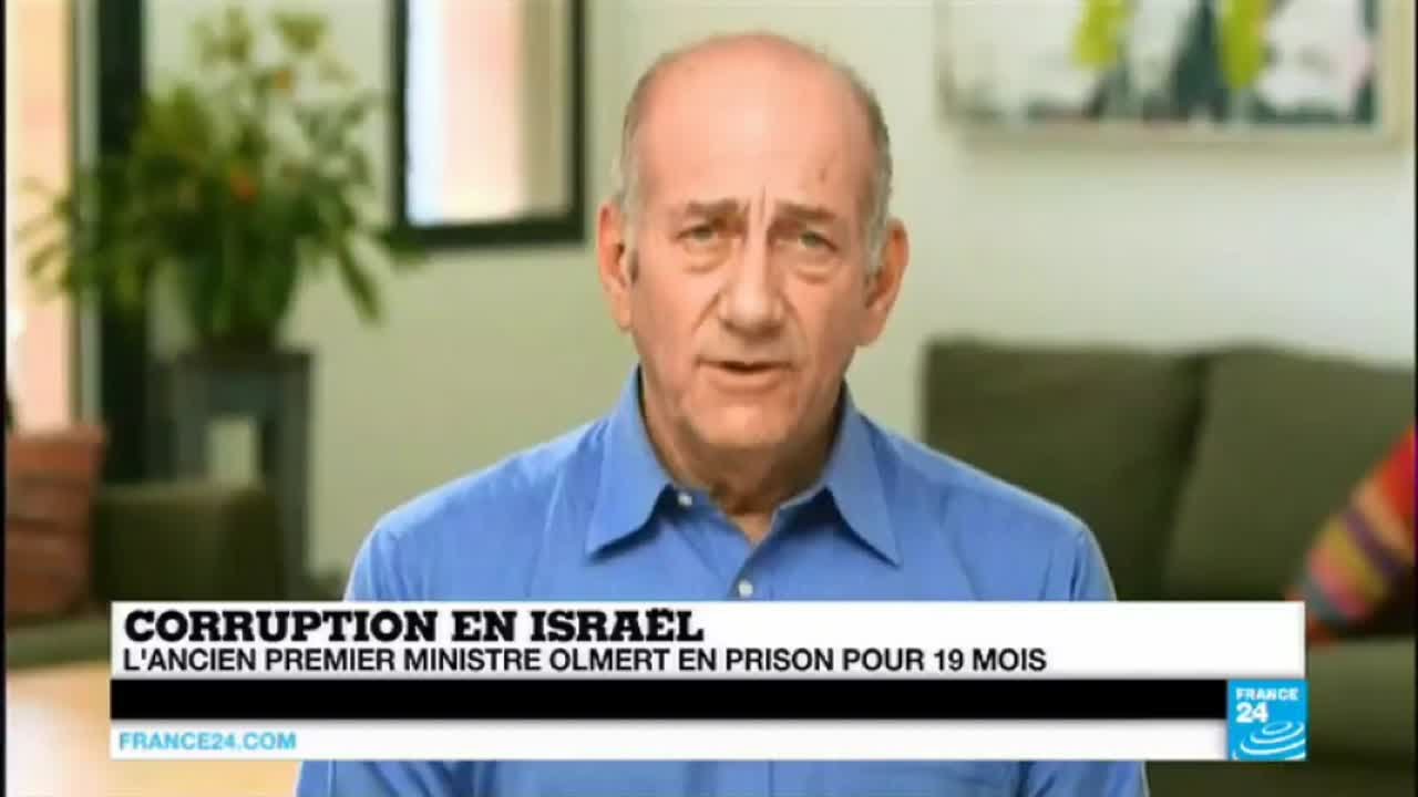 Corruption en Israël - L'ancien premier ministre Ehud Olmert en prison pour 19 mois