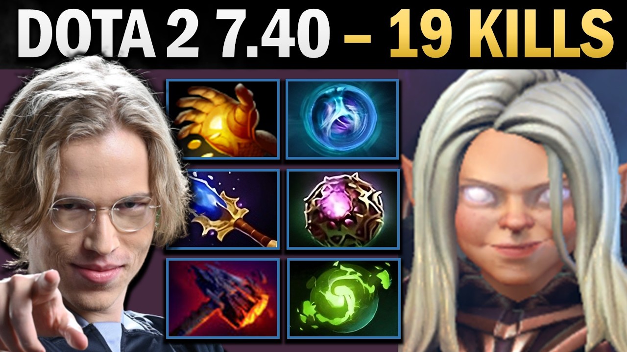 Invoker with 19 Kills and 900 GPM - Dota 7.41