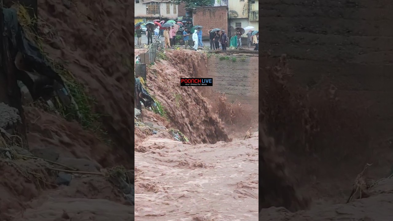 Flood Like Situation at Sukha Katha Poonch | Road Blocked, Traffic Halted 🚫🌊