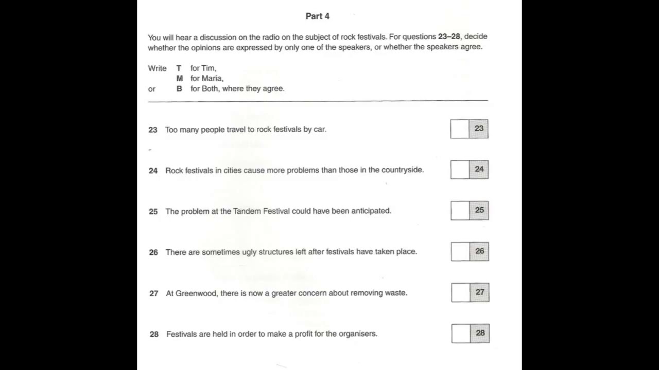 Listening C2, CPE 3, Test 1, Part 4