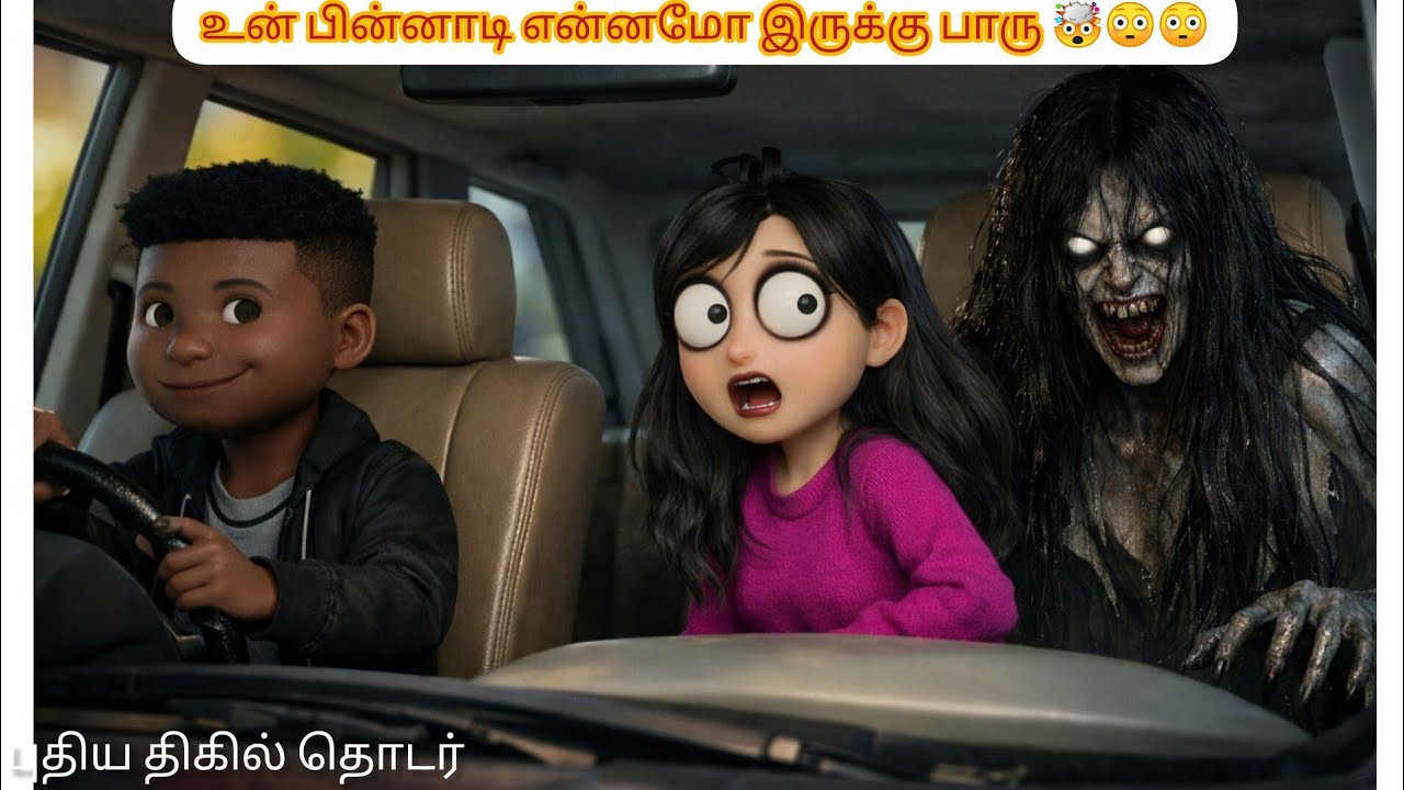 ⁉️கார நிறுத்து நிறுத்து எனக்கு பயமா இருக்கு😳🤯☠️#trending #viral #horrorstories #horror #horrorstory 