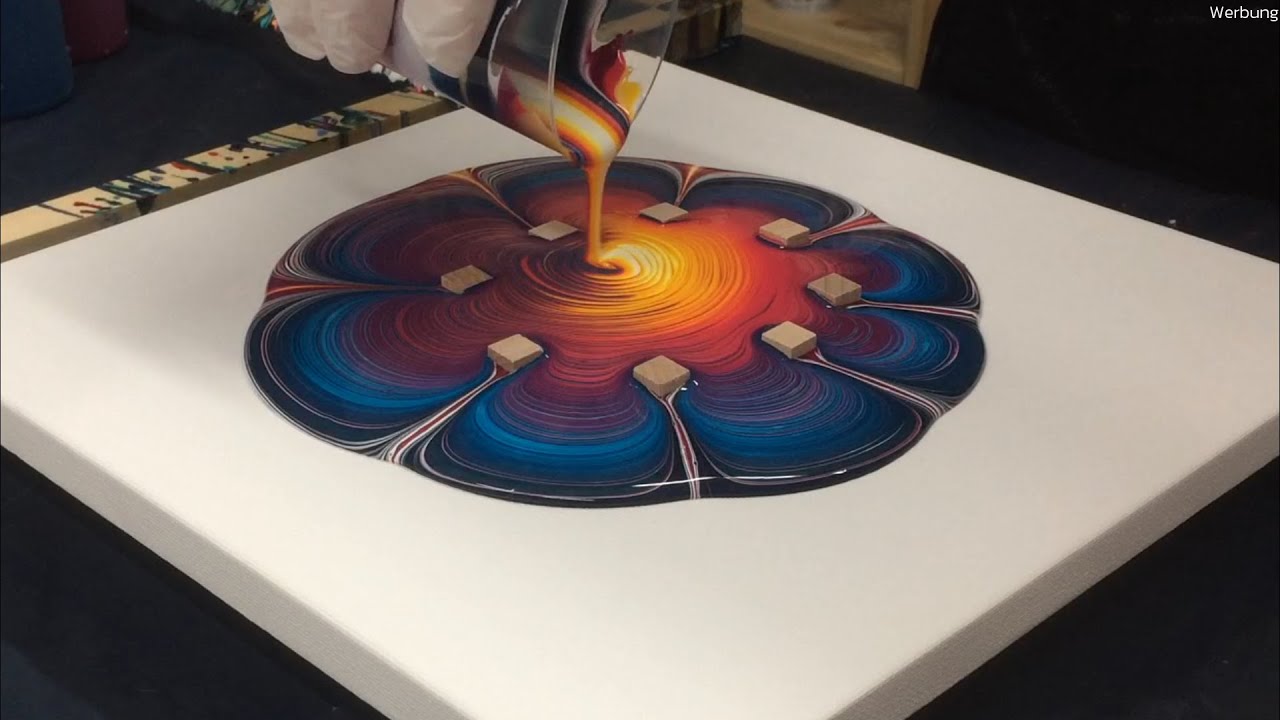 4 kreative und abwechslungsreiche Acrylic Pouring Maltechniken | Teil 01