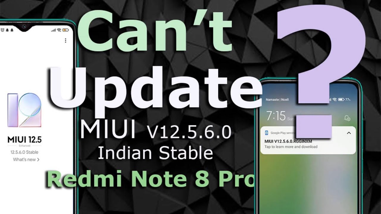Redmi Note 8 Pro : Can't Update MIUI V12.5.6.0 | MIUI V12.5.8.0 | Google Updater Issue Fixed   🔥🔥