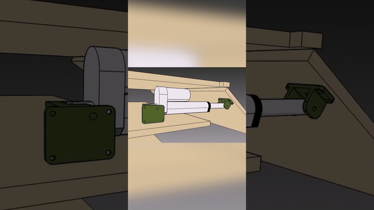 Demonstration of the push-open window of the linear actuator#Shorts #Linear Actuator #Technology