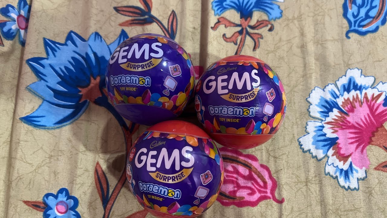 Cadbury gems surprise Doraemon toy inside ball 🥎 unboxing