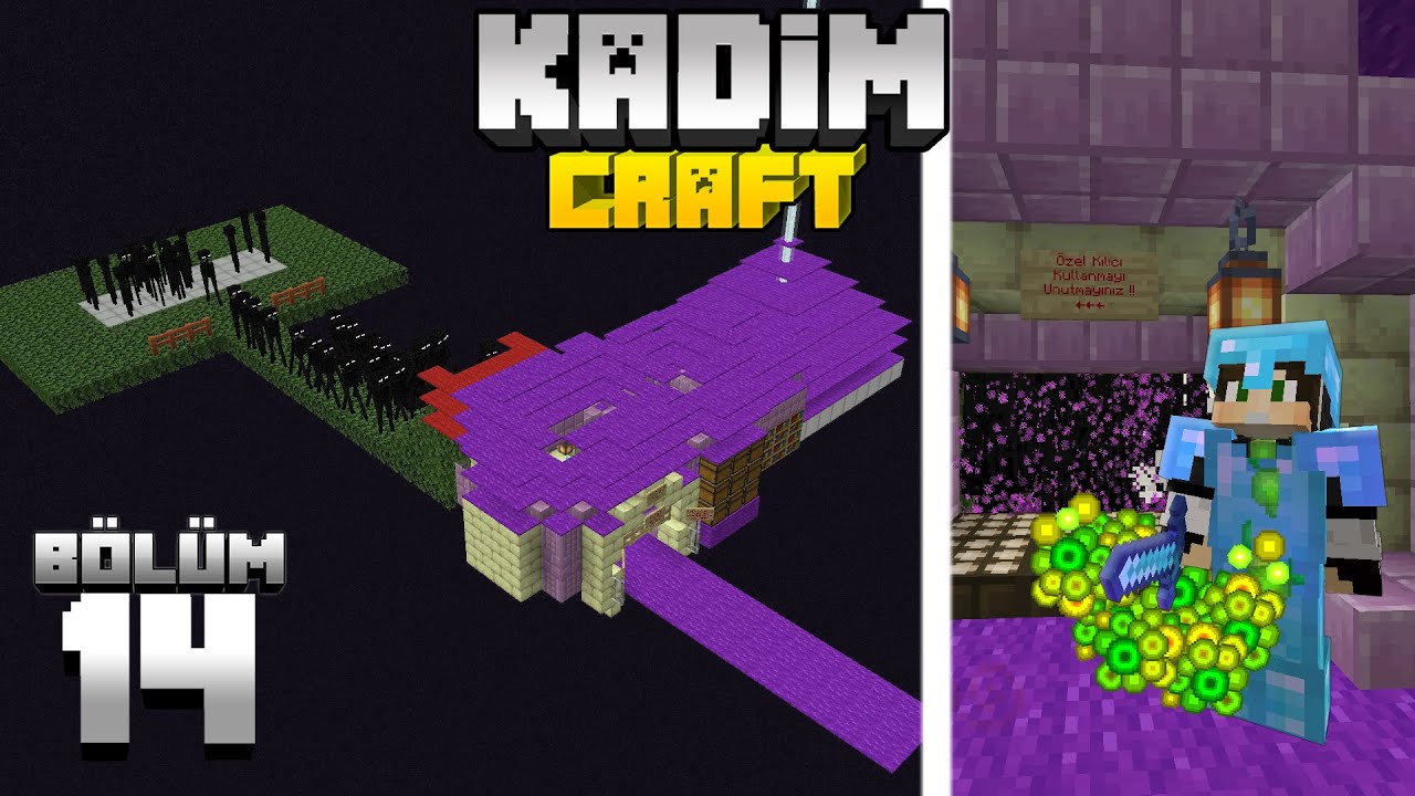 Kadimcraft 1: Bölüm 14 - MİNİ ve ETKİLİ ENDERMAN XP TESİSİ !!