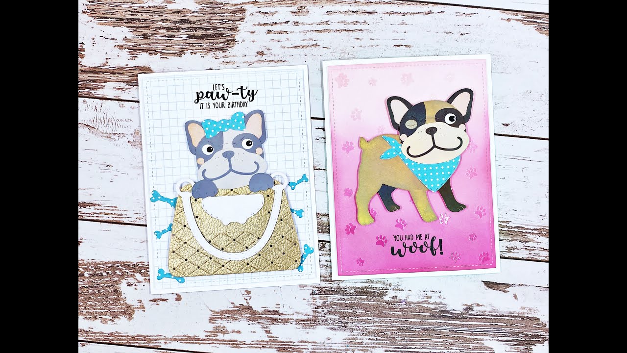 Studiolight - Creative Craft Lab Friendz collection. Two cards from start to finish.