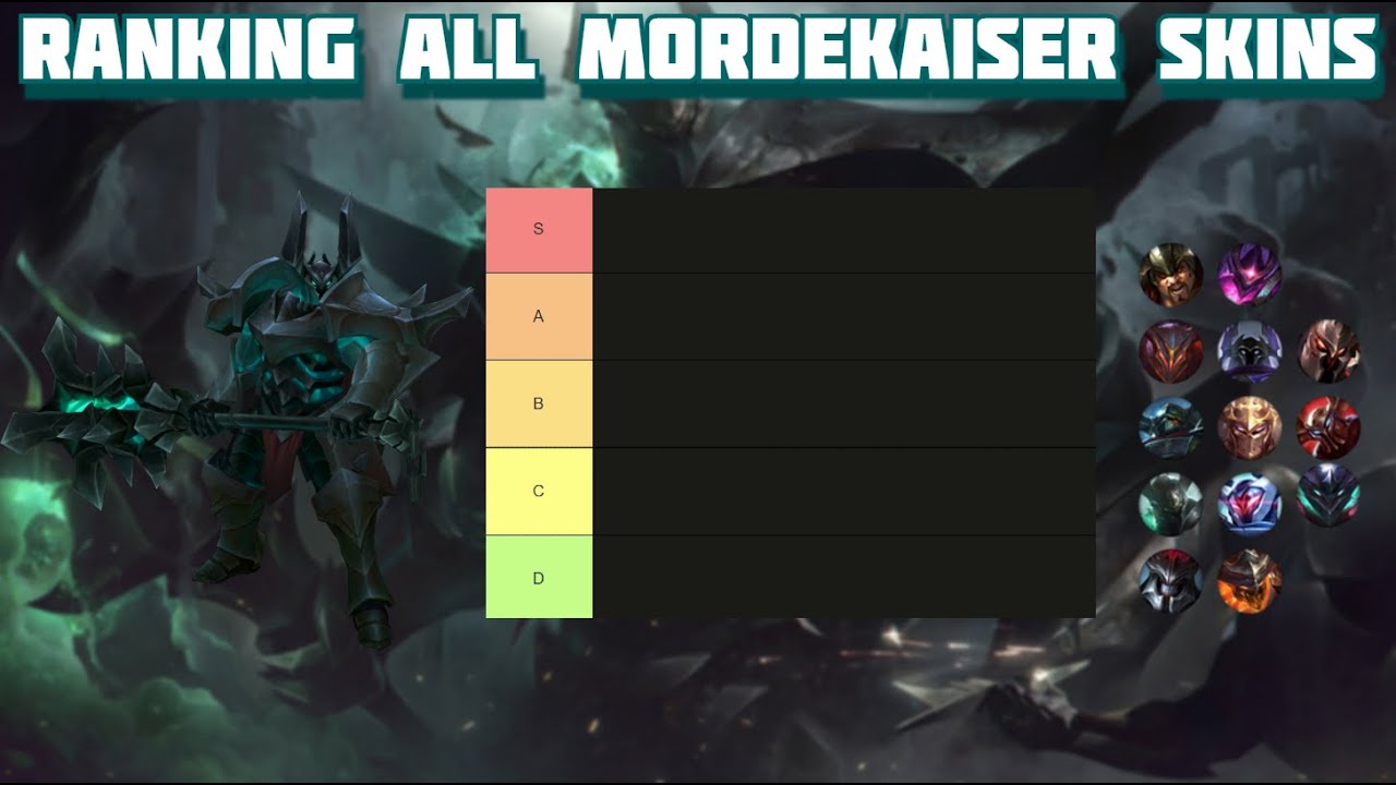Champion Skins Review: Ranking ALL Mordekaiser Skins