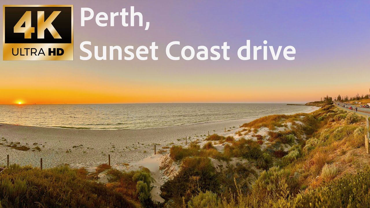 Perth Sunset Coast (4K drive)