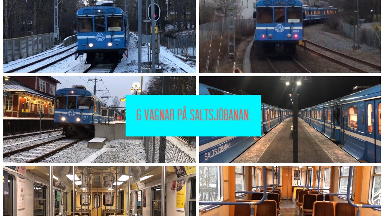 (ÅTERKOMST) med 6 vagnar på Saltsjöbanan.