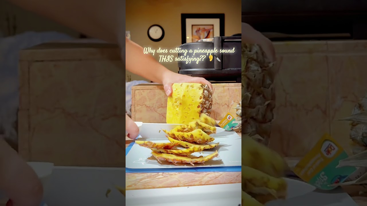 POV: You didn&rsquo;t know cutting pineapple sounds like therapy 🍍👂