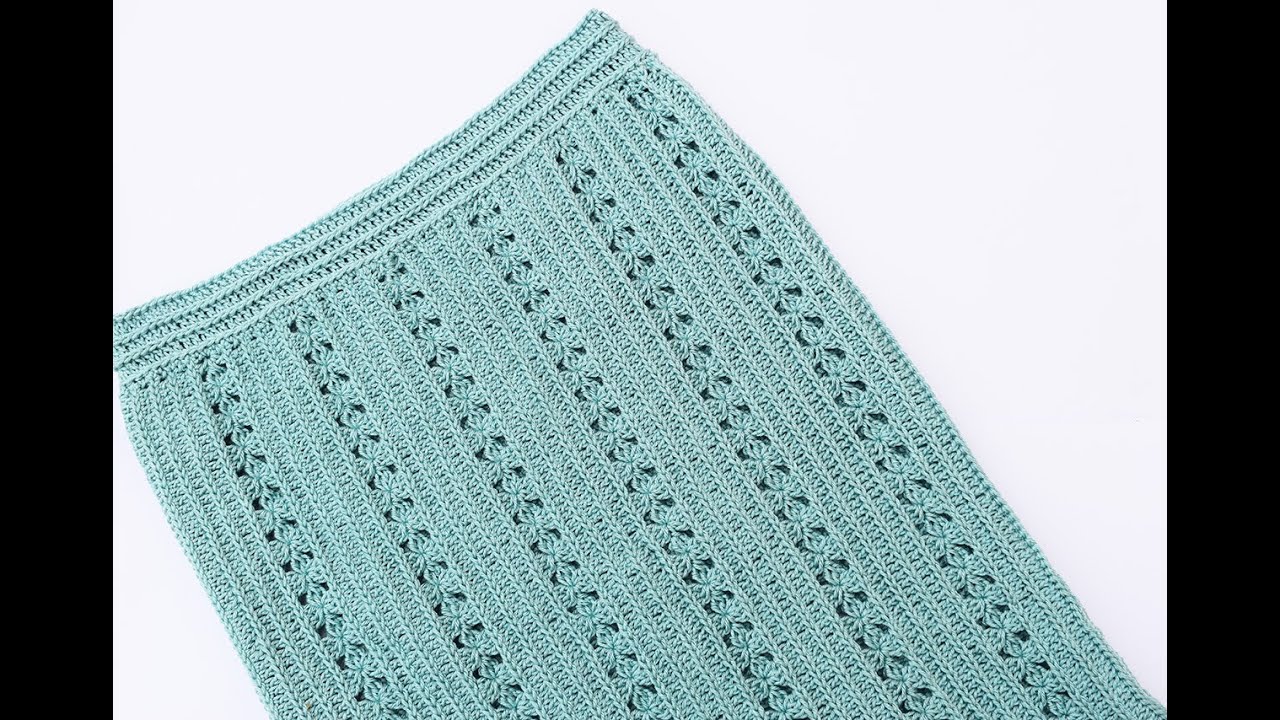 INCREIBLE! FALDA A CROCHET SENCILLA Y FACIL PARA MUJER. EN UN MOMENTO