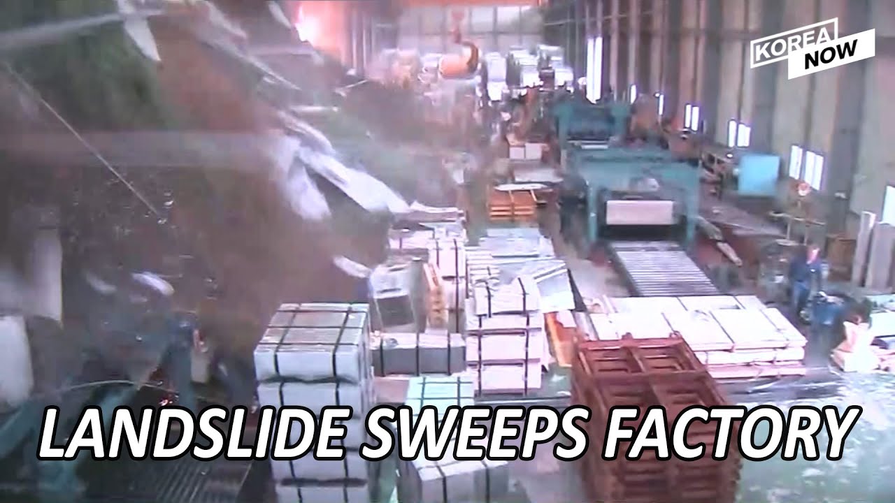 Devastating Footage shows Landslide caused by Typhoon