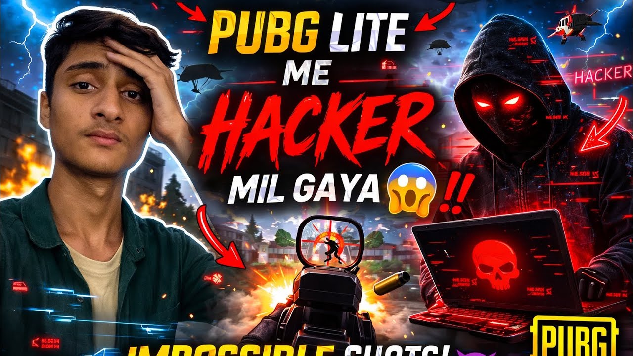 PUBG Lite Me HACKER Mil Gaya 😱 | Impossible Shots 😈