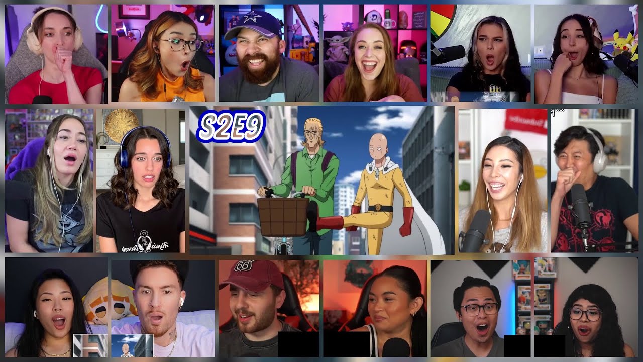 One Punch Man Season 2 Episode 9 Reaction Mashup