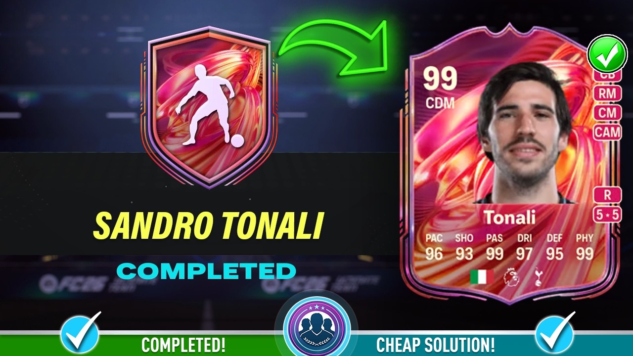 Решение SBC 99 FUTTIES Сандро Тонали &mdash; Дешевое решение и советы &mdash; FC 26