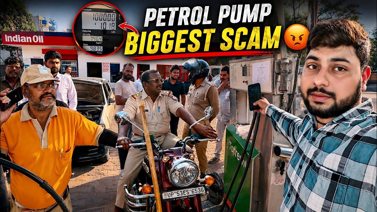 Indian Oil Petrol Pump Fraud😡 | 8 Kg CNG Tank Me 12 Kg CNG Fraud