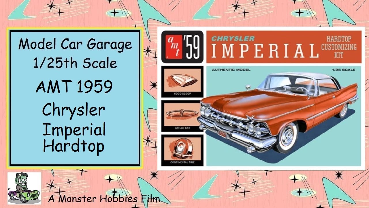 Модельный гараж — видео распаковки набора моделей AMT 1959 Chrysler Imperial 3-в-1