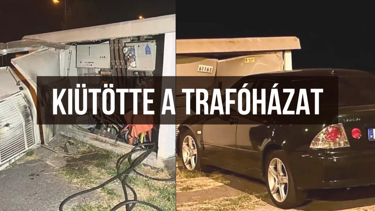 Kiütötte a trafóházat egy autós Debrecenben, a környéken élők folyamatos driftelésre panaszkodnak