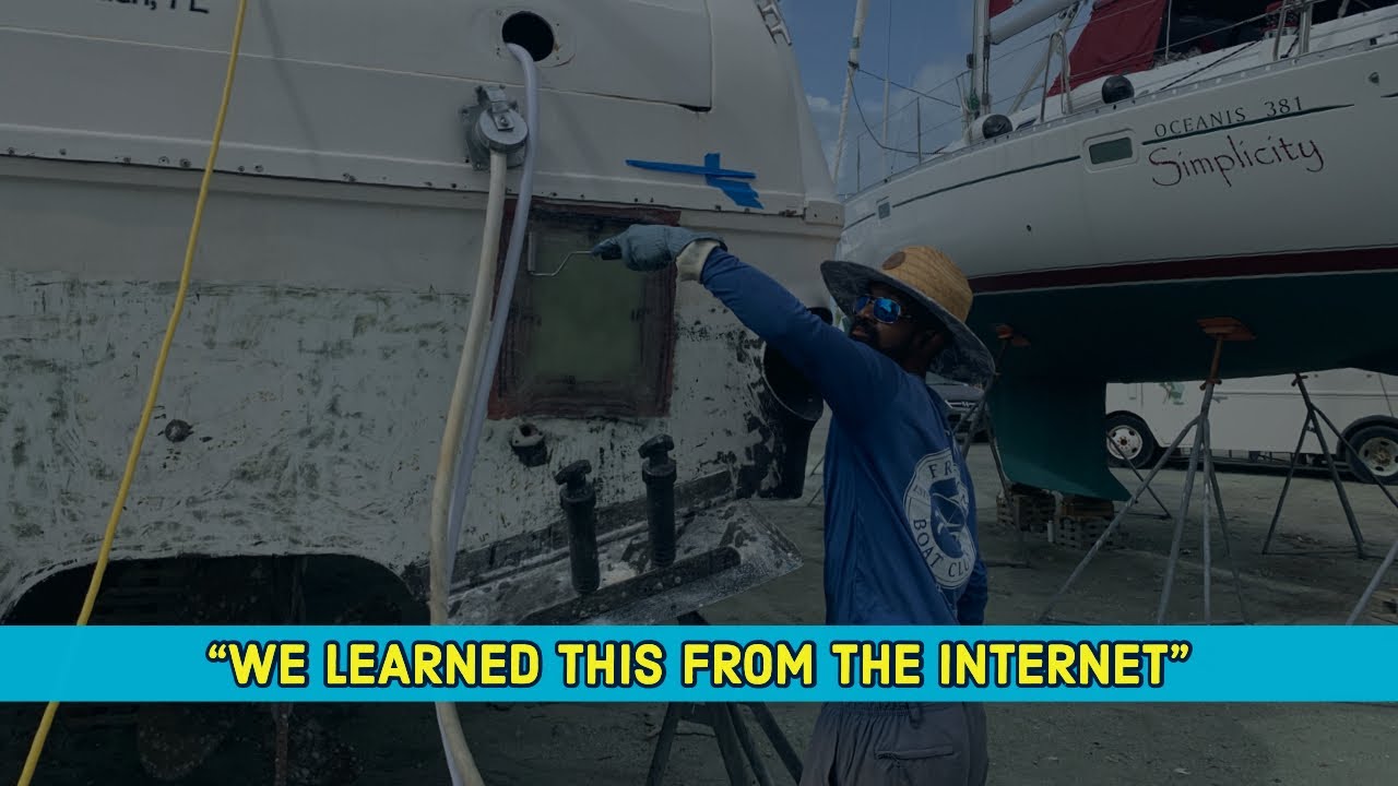 DIY Sea Ray Transom Repair in Key West Boat Yard
