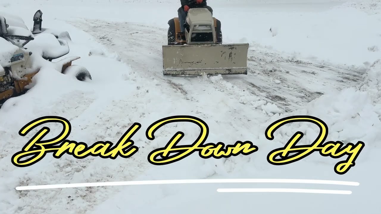 Cub Cadet 782 To The Snow Plowing Rescue! 