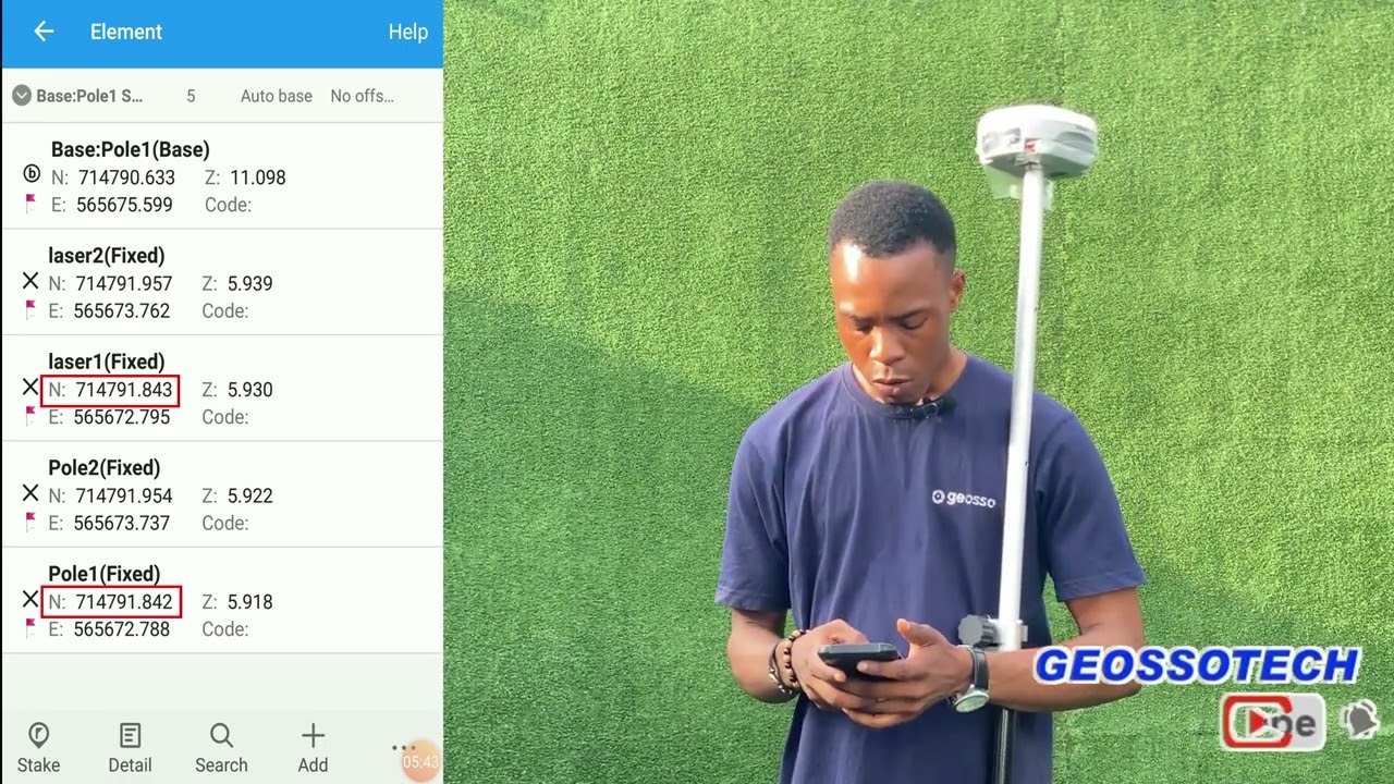 GNSS TUTORIAL -  COMNAV SINOGNSS MARS PRO LASER RTK ACCURACY TEST