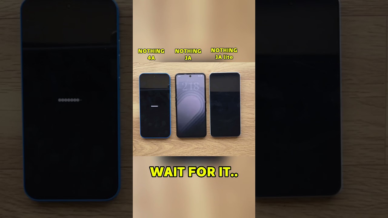 Nothing Phone 4a vs 3a vs 3a Lite ⚡ Boot Test &ndash; Fastest Winner? 😱