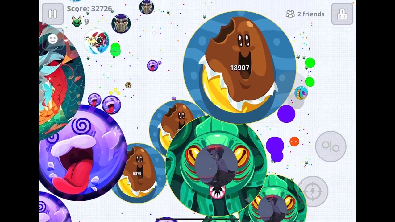 [Agar.io Mobile] Мы закрыли переполненный сервер питательных ботов с вредоносными скинами!