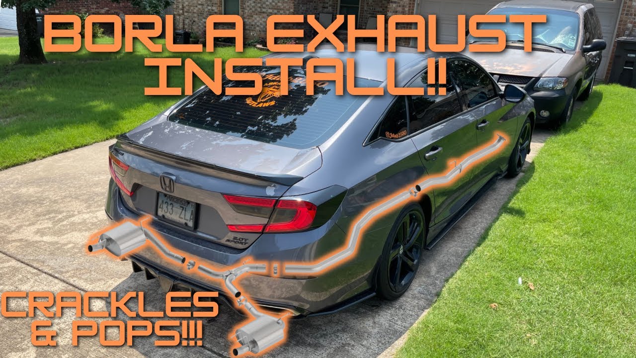 BORLA EXHAUST INSTALL 2018+ HONDA ACCORD!!