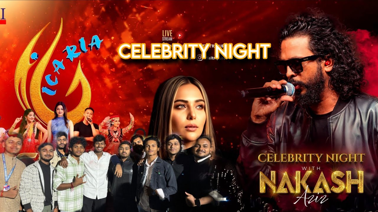 @NakashAzizOfficial  in ICARIA 2K26 full night vlog 🤞😉🤷