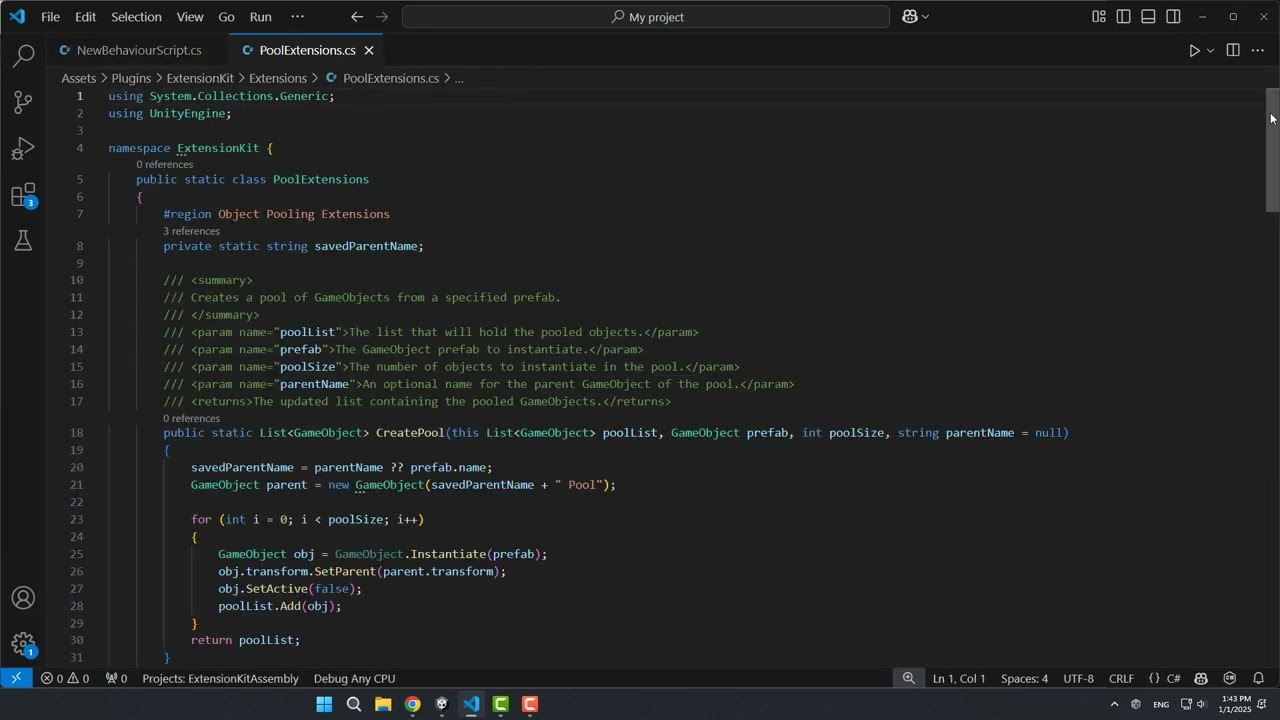 Extension Kit Tutorial (Unity Asset Store)
