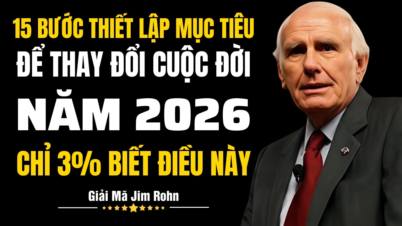 15 Bước Thiết Lập Mục Tiêu Để Thay Đổi Cuộc Đời Năm 2026(Chỉ 3% Biết Điều Này) | Giải Mã Jim Rohn