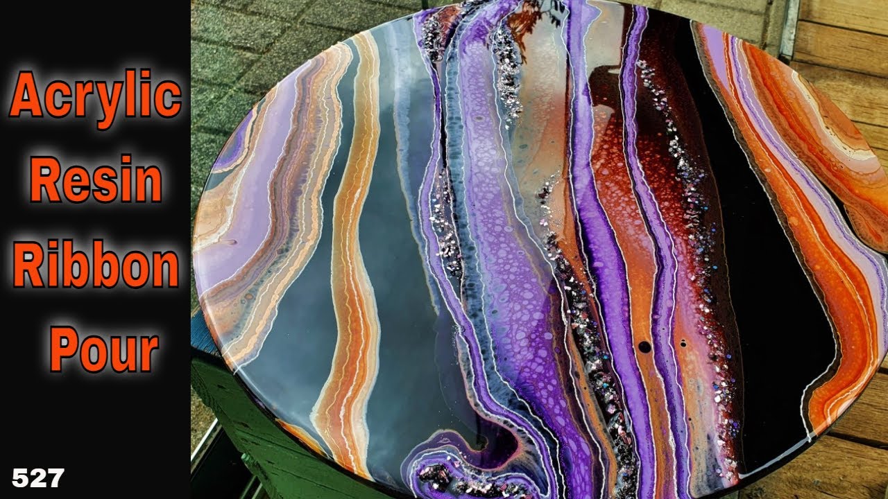 Acrylic & Resin Geode Pour Tutorial with *My Ribbon Recipe*