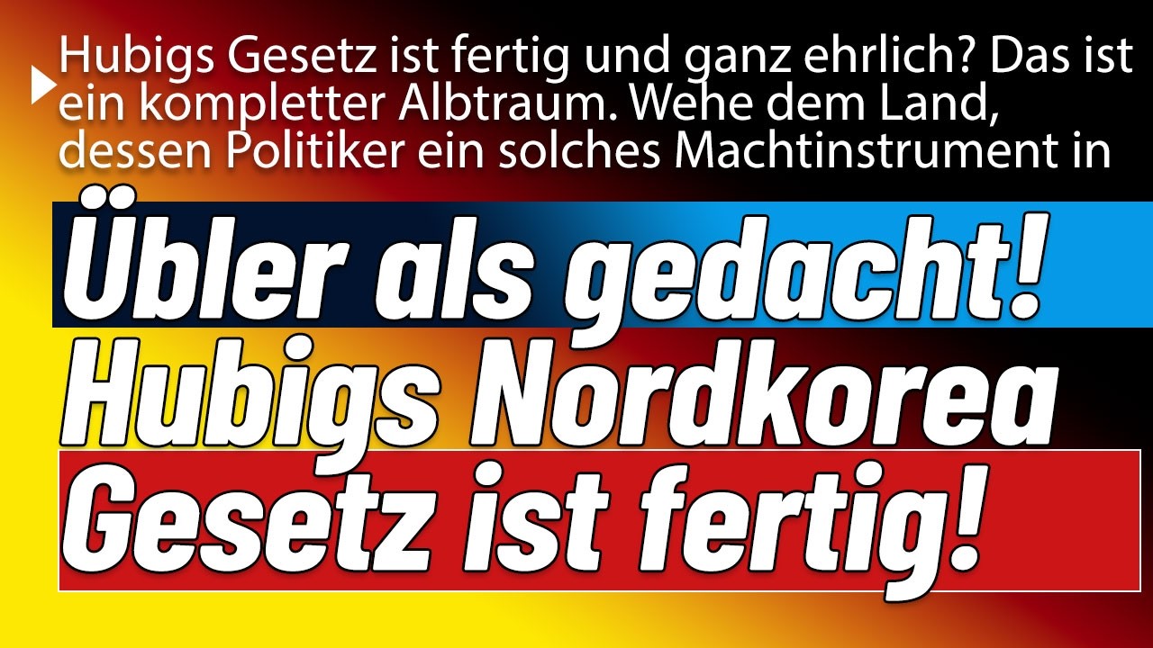 Das ist der Horror! Neues Gesetz sprengt wirklich alles je dagewesene! Geht das durch sind wir am A*