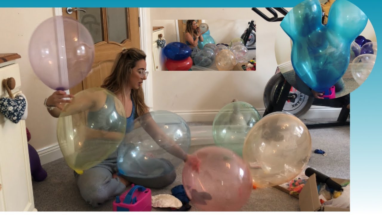 REVIEWING AND RELAXING BLOWING UP BALLOONS time