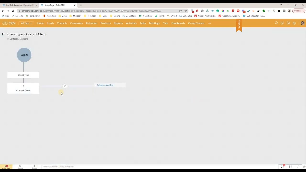 Showing and hiding fields with layout rules in Zoho CRM