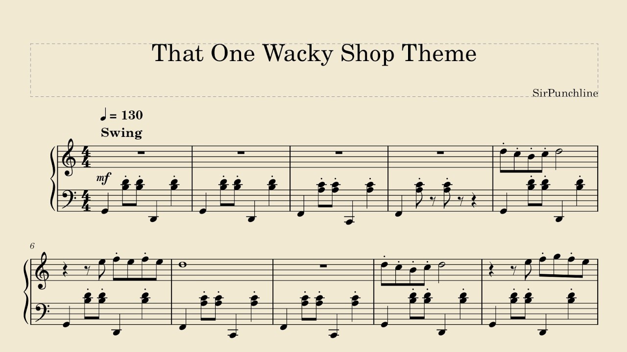 SirPunchline - That One Wacky Shop Theme