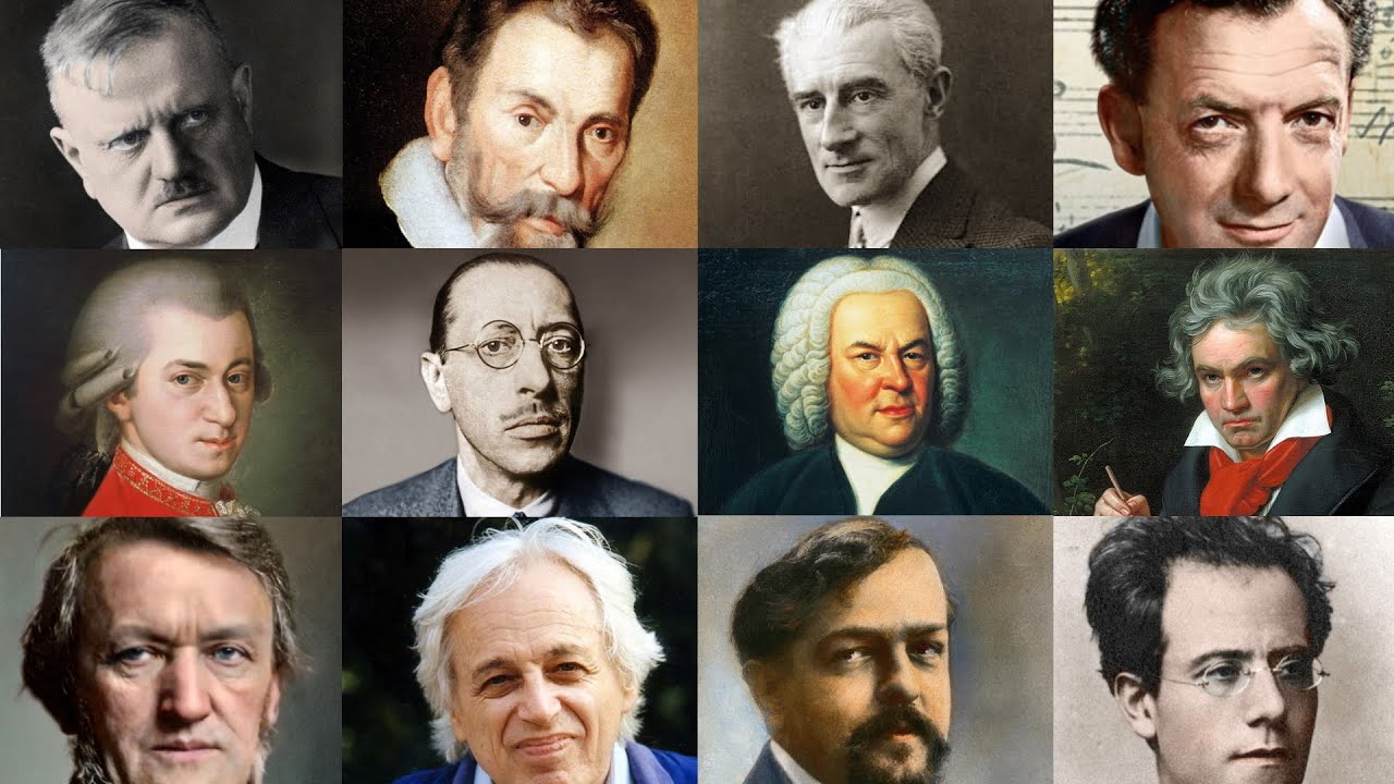 They are the best composers ever - Top 50 - Bach, Stravinsky, Beethoven, Mozart...