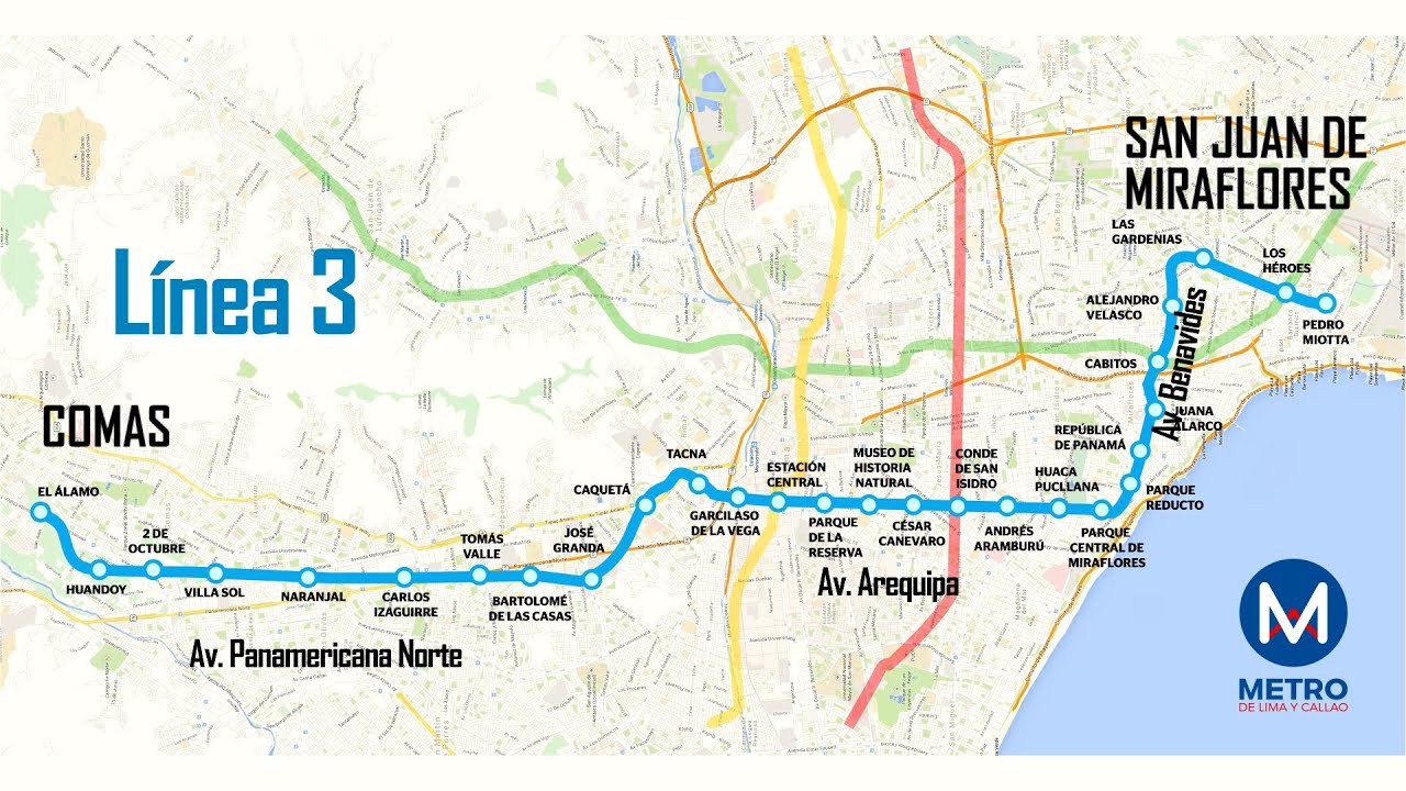 El megaproyecto Línea 3 del Metro de Lima y Callao