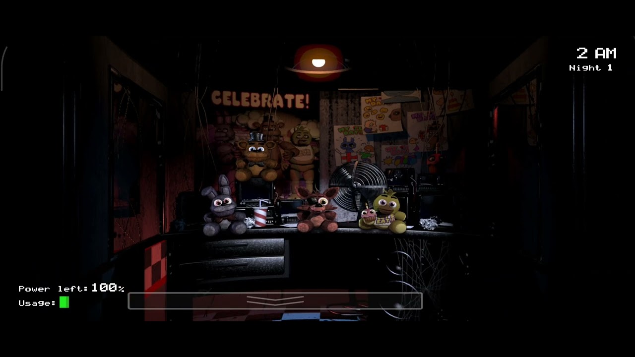 Granie w fnaf 1(noc 1) 