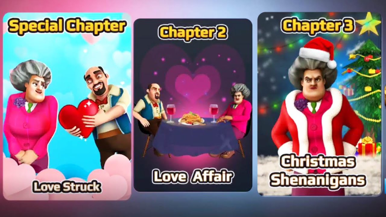 Scary Teacher 3D   Valentine Chapter, Chapter 2, Chapter 3 Solutions
