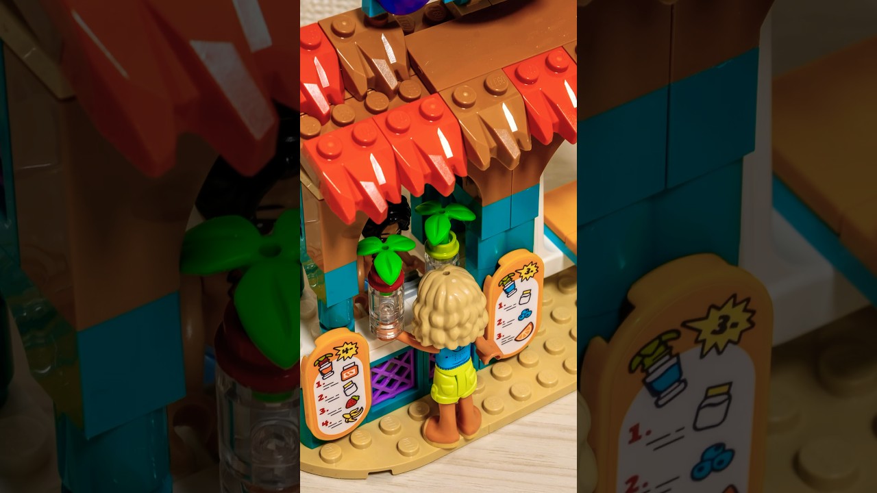 LEGO Friends 42625 Beach Smoothie Stand Stop Motion Animation #lego #stopmotion #legofriends