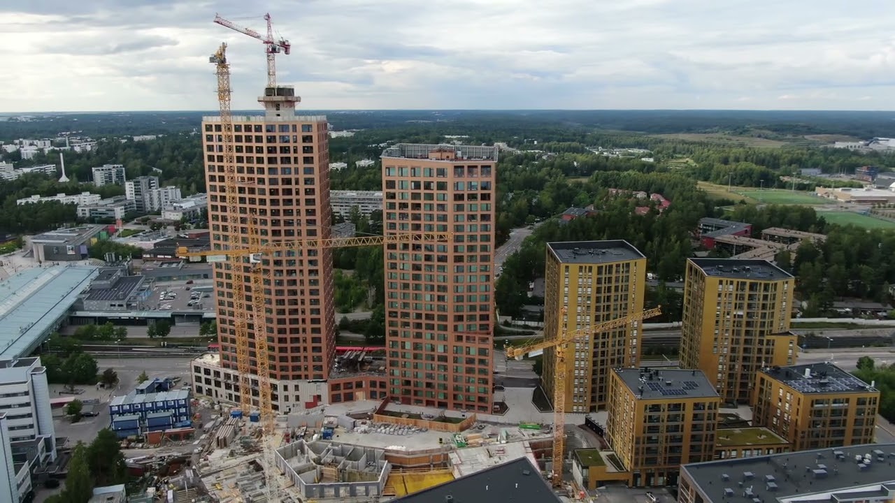 Vuosaaren tornitalot Hyperion ja Atlas,             Hyperion and Atlas Housing in Helsinki