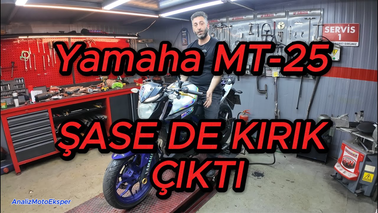 Yamaha MT-25 Şase'de Kırık Blok'da Kaynak // AnalizMotoEksper