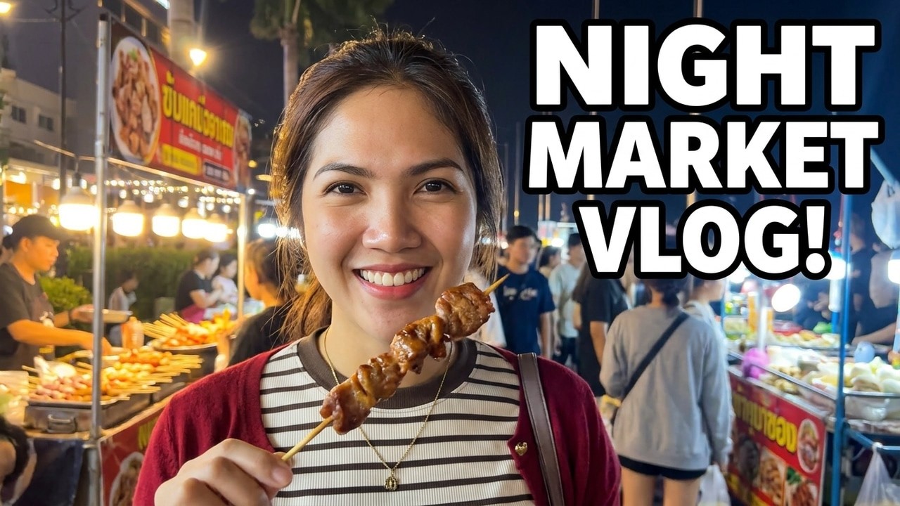 Night Market Vlog 🌙🍜 | Street Food, Local Life & Amazing Night Market Experience