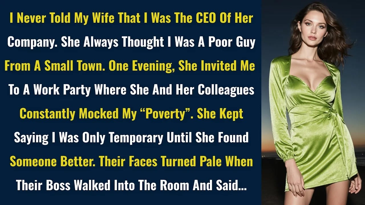 I Never Told My Wife That I Was The CEO Of Her Company. She Always Thought I Was A Poor Guy...