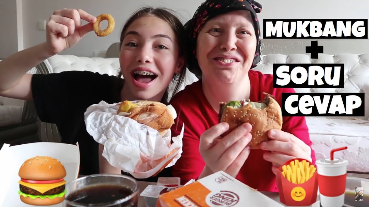 KIZ SEVGİLİM OLSAYDI TEPKİN NE OLURDU?😬| ANNEMLE HAMBURGER MUKBANG🍔+ SORU CEVAP⁉️