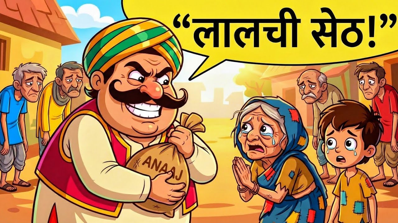 लालची सेठ 😈 | Moral Story #cartoon #animation #moralstory