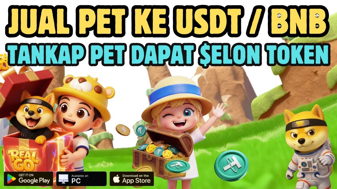 Cara Jual Pet Ke USDT atau BNB Game NFT Gratis REAL GO | Game Web3 | Sesepuh NFT