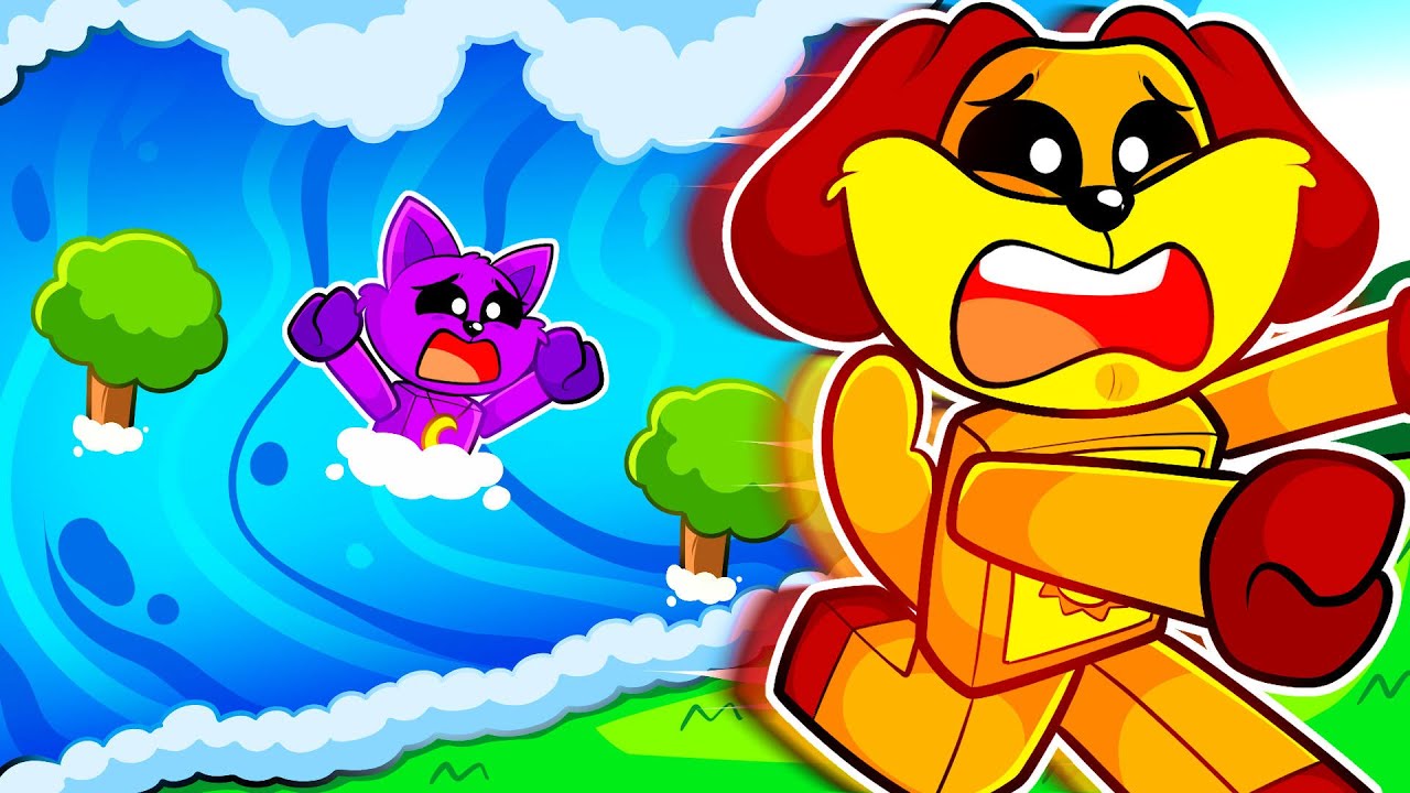 DogDay e CatNap FOGEM da TSUNAMI no Roblox
